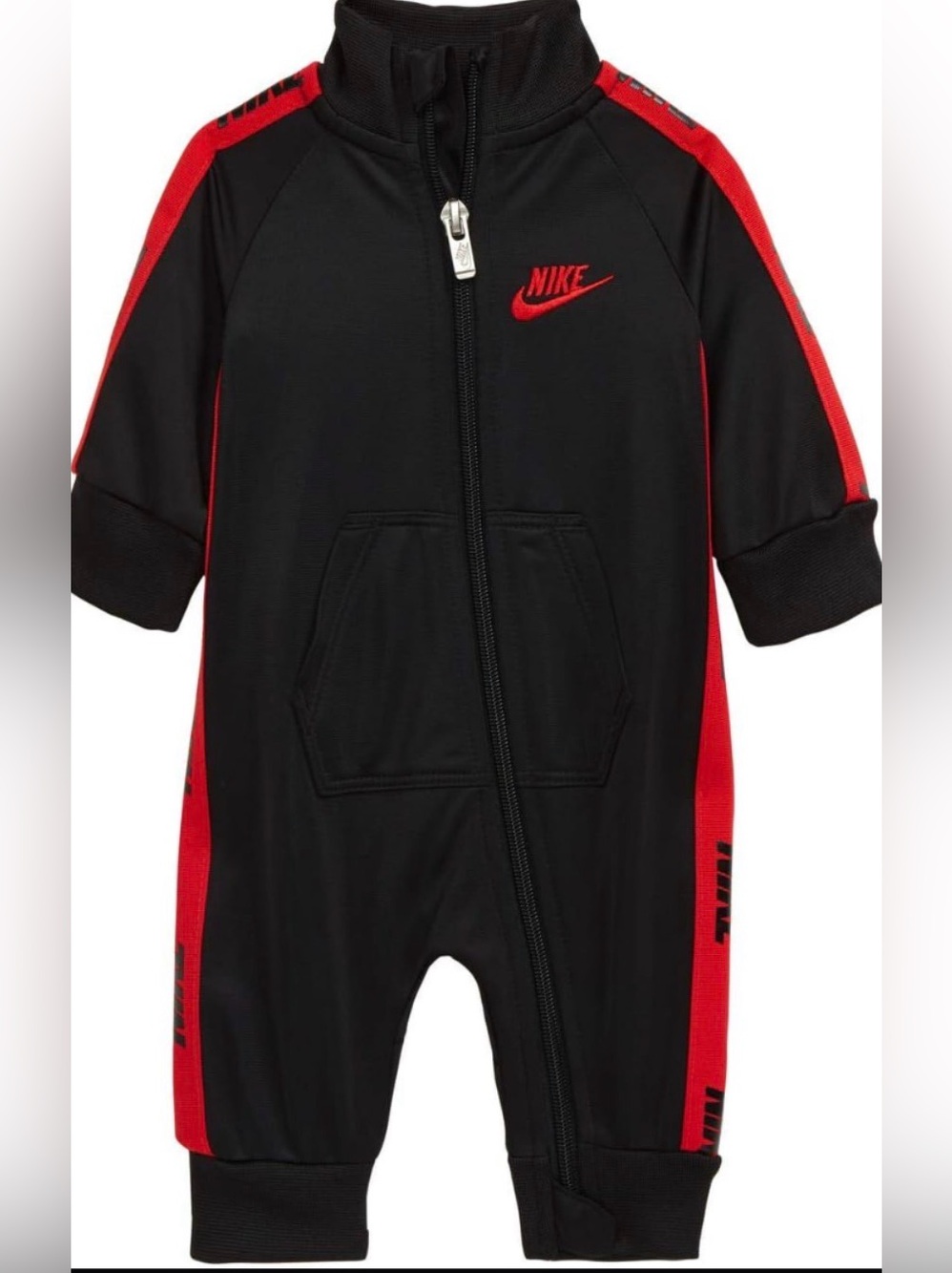 Nike Infant One Piece Coverall  9 Months Long Sleeve Tricot Taping Full Zip